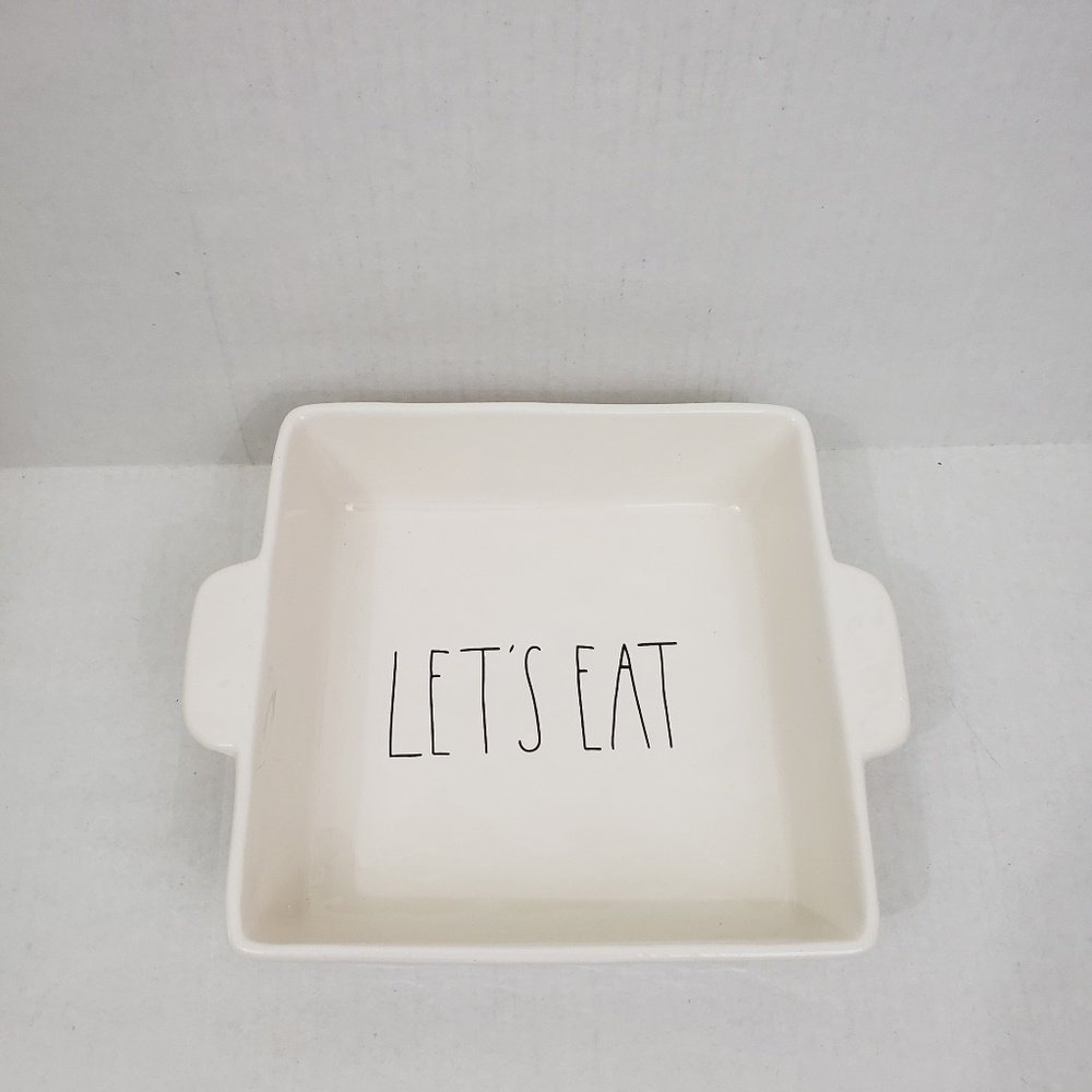 Rae Dunn White Brownie Pan 9x9